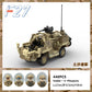 Modern Military Series Britain Jackal Armoured Wheeled Vehicle With Figures MOC Building Block Puzzle Bricks Toys Children Gifts