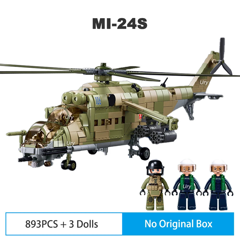 2023 Sluban M38-B1135 M38-B1136 Military WW2 BMP-2MS IFV and T-54S Tank Building Blocks World War 2 Soldier Army Model Toys