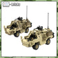 Modern Military Series Britain Jackal Armoured Wheeled Vehicle With Figures MOC Building Block Puzzle Bricks Toys Children Gifts