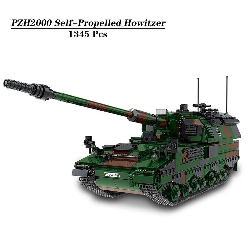 The German Military Weapon Army Weasel Infantry Leopard 2A6 Tank MAN KAT1 8x8 Building Blocks Bricks Toys Compatible With LEGO