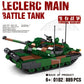 Military series main battle tank building block model challenge leopard 2A7+ ten tank boy children's toy gift