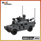 MOC Building Block Military Vehicle Hummer M-1043 Armored SWAT Special Forces Vehicle Model Originality Bricks Boy Toy Xmas Gift