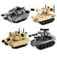Military series main battle tank building block model challenge leopard 2A7+ ten tank boy children's toy gift