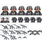 City Special Forces Figures Building Blocks British Special Air Service US Russia SWAT Army Soldiers Military Weapons Bricks Toy