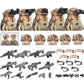City Special Forces Figures Building Blocks British Special Air Service US Russia SWAT Army Soldiers Military Weapons Bricks Toy