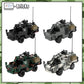 Modern Military Series Britain Jackal Armoured Wheeled Vehicle With Figures MOC Building Block Puzzle Bricks Toys Children Gifts