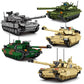 Military series main battle tank building block model challenge leopard 2A7+ ten tank boy children's toy gift