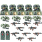 City Special Forces Figures Building Blocks British Special Air Service US Russia SWAT Army Soldiers Military Weapons Bricks Toy