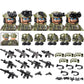 City Special Forces Figures Building Blocks British Special Air Service US Russia SWAT Army Soldiers Military Weapons Bricks Toy