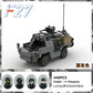Modern Military Series Britain Jackal Armoured Wheeled Vehicle With Figures MOC Building Block Puzzle Bricks Toys Children Gifts