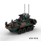 Hot MOC Military Equipment LAV-25 Army Combat Armored Vehicle Building Block Assemble Model Display Toys Kids Birthday Gifts