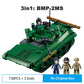 2023 Sluban M38-B1135 M38-B1136 Military WW2 BMP-2MS IFV and T-54S Tank Building Blocks World War 2 Soldier Army Model Toys