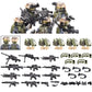 City Special Forces Figures Building Blocks British Special Air Service US Russia SWAT Army Soldiers Military Weapons Bricks Toy