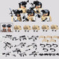 City Special Forces Figures Building Blocks British Special Air Service US Russia SWAT Army Soldiers Military Weapons Bricks Toy