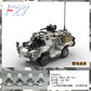 Modern Military Series Britain Jackal Armoured Wheeled Vehicle With Figures MOC Building Block Puzzle Bricks Toys Children Gifts
