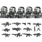 City Police China PTU Special Forces Building Blocks Assault Soldier CTRU Figures Gas Defense Mask Military Weapons Bricks Toys