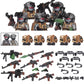 City Special Forces Figures Building Blocks British Special Air Service US Russia SWAT Army Soldiers Military Weapons Bricks Toy