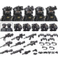 City Special Forces Figures Building Blocks British Special Air Service US Russia SWAT Army Soldiers Military Weapons Bricks Toy