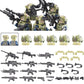 City Special Forces Figures Building Blocks British Special Air Service US Russia SWAT Army Soldiers Military Weapons Bricks Toy