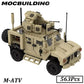 M-ATV Military Vehicle Car Truck Model MRAP MOC Building Blocks Brick Display Toys Gift
