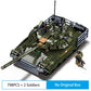 Sluban M38-B1178 2in1 Military WW2 T-80BVMS Main Battle Tank Army Vehicle Weapon Model Bricks Building Block Toy for Gift Kids