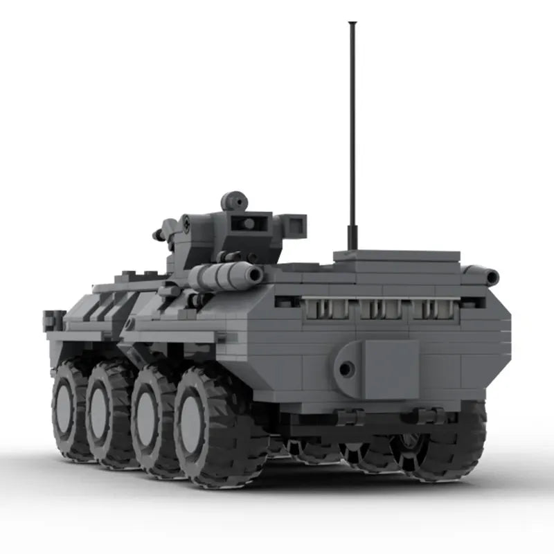 445PCS MOC-215205 Building Blocks WW II Military Truk Vehicle BTR-82A DIY Model Puzzle Bricks Toy Birthday Gifts